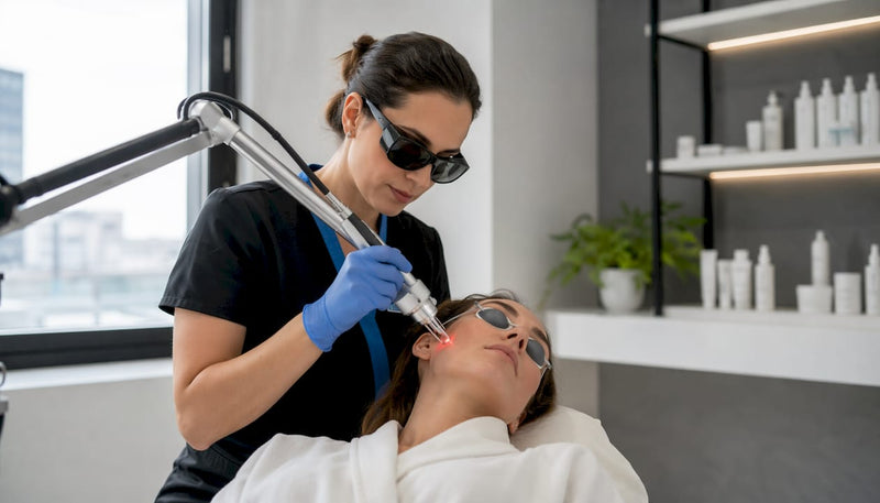 Tratament facial de rejuvenare cu laser CO2