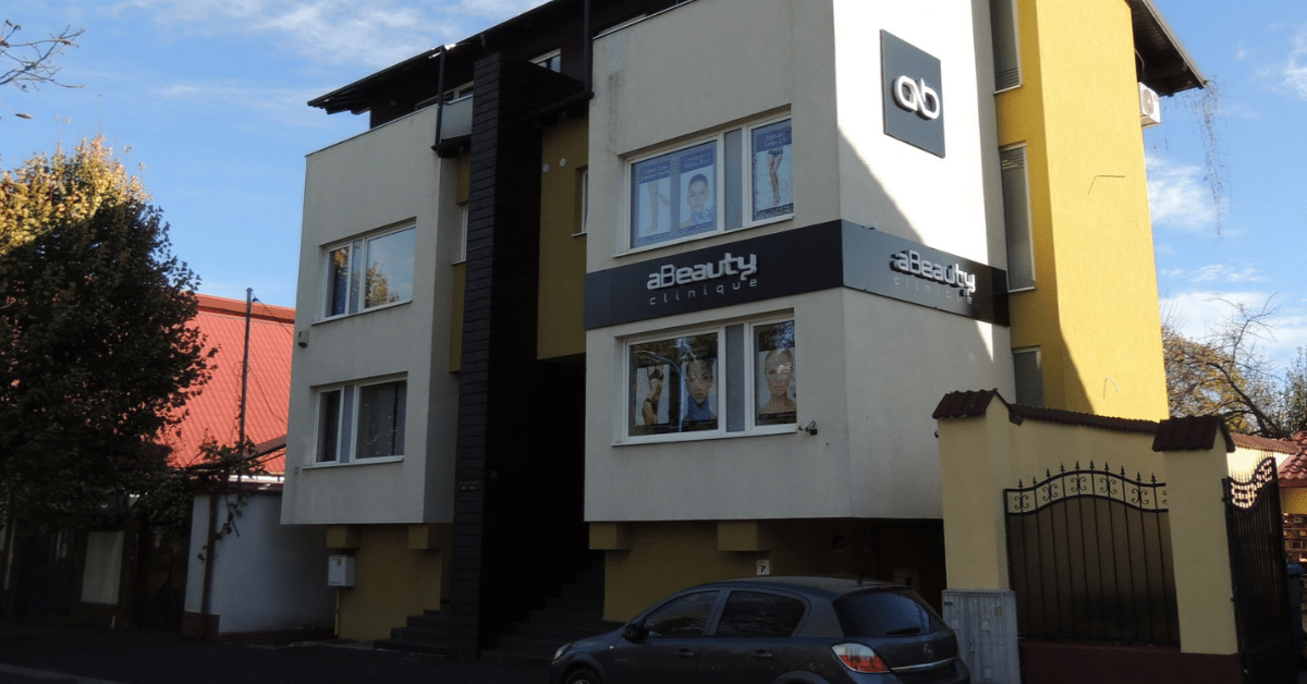 Clinică aBeauty Clinique ® Brașov - exteriorul sediului din Str. Aurel Vlaicu 61 bis
