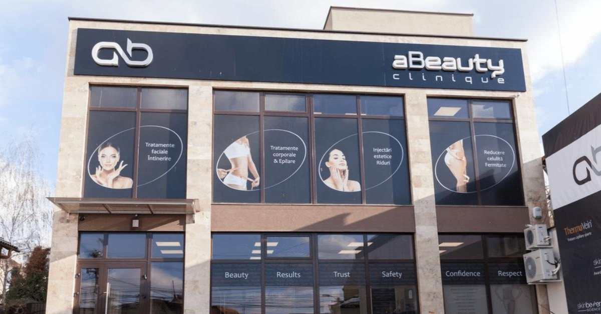 Clinică aBeauty Clinique ® Cluj-Napoca - exteriorul sediului din Str. Prof. Gheorghe Marinescu 41