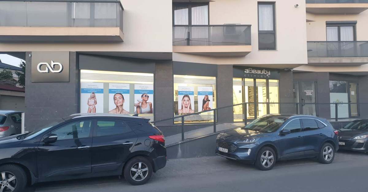 Clinică aBeauty Clinique ® Craiova - exteriorul sediului din Strada Caracal 23A